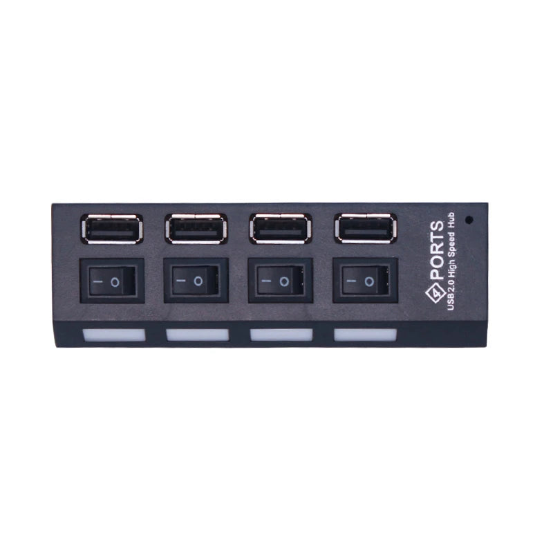 USB 2.0 Hub USB Hub 2.0 Multi USB Splitter Hub Use Power Adapter 4/7 Port Multiple Expander 2.0 USB Hub with Switch for PC