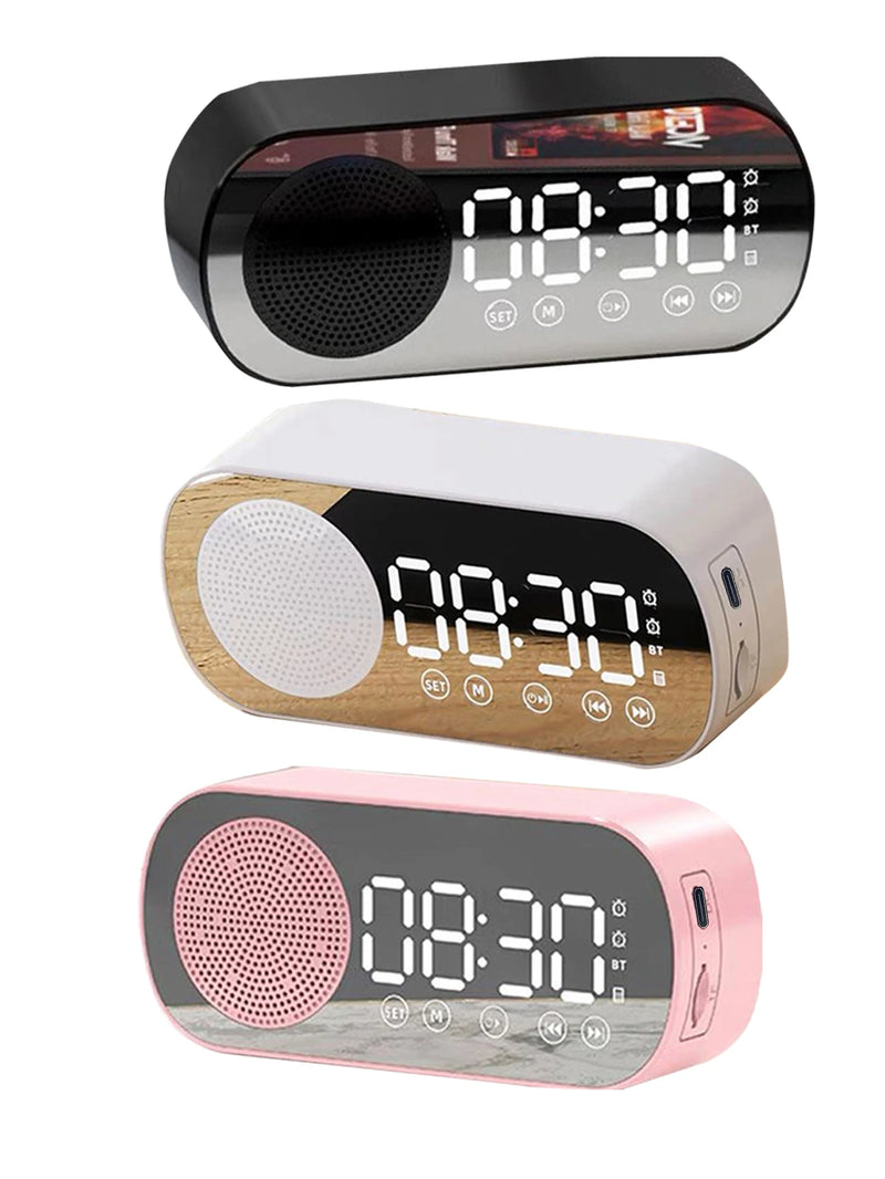 Wireless Bluetooth Speaker, Multi-functional Loud Subwoofer Clock, Mini AI Smart Alarm Clock Speaker