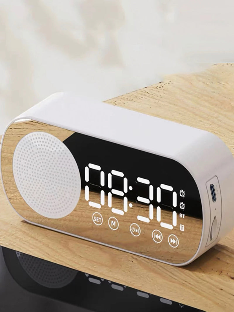 Wireless Bluetooth Speaker, Multi-functional Loud Subwoofer Clock, Mini AI Smart Alarm Clock Speaker