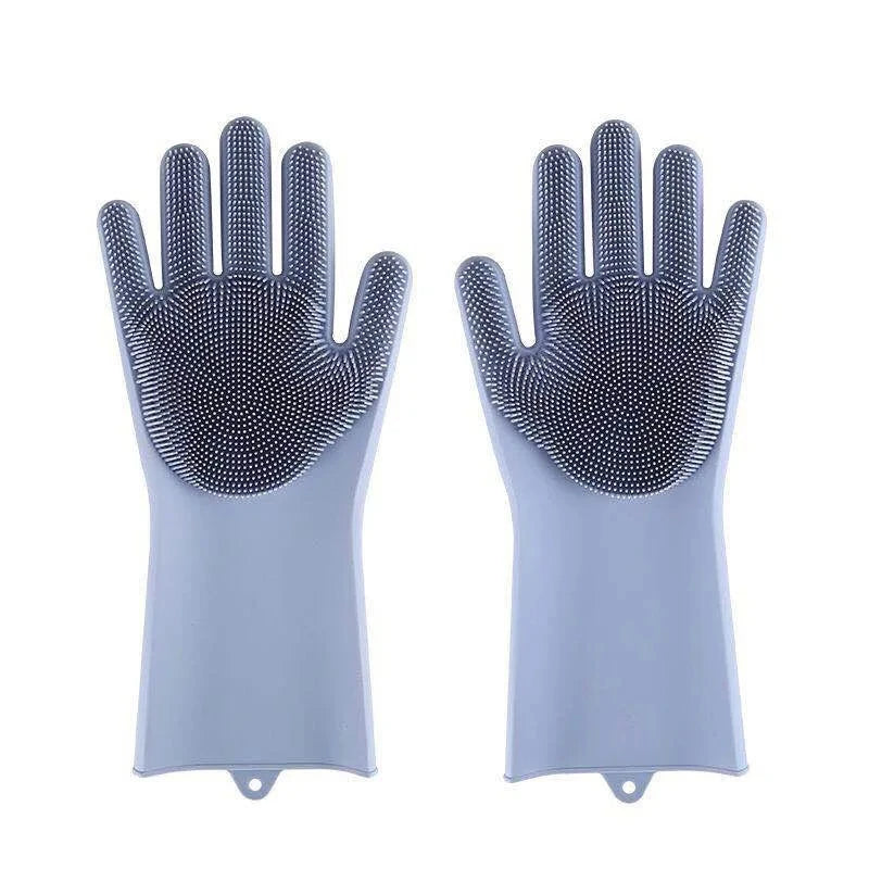 Pet Grooming Cleaning Gloves Dog Cat Bathing Shampoo Glove Scrubber Magic Dishwashing Cleanner Sponge Silicon Hair Removal Glove