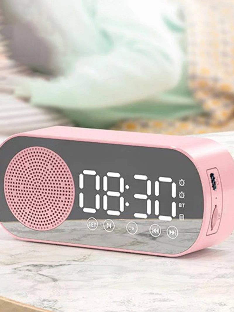 Wireless Bluetooth Speaker, Multi-functional Loud Subwoofer Clock, Mini AI Smart Alarm Clock Speaker